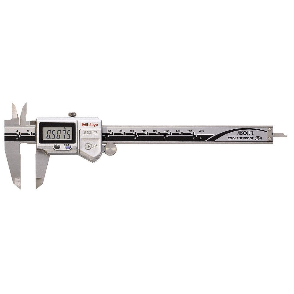 MITUTOYO 500-762-20 Absolute Digital Caliper,0 to 6 In 4CGL7