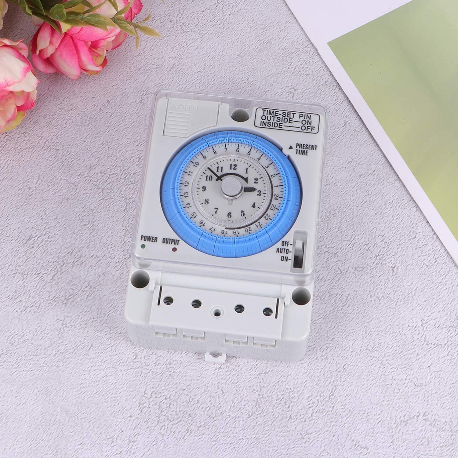 Mechanical Timer 12Vac/Dc Precise Time Control Portable Kitchen Timer for Coo...