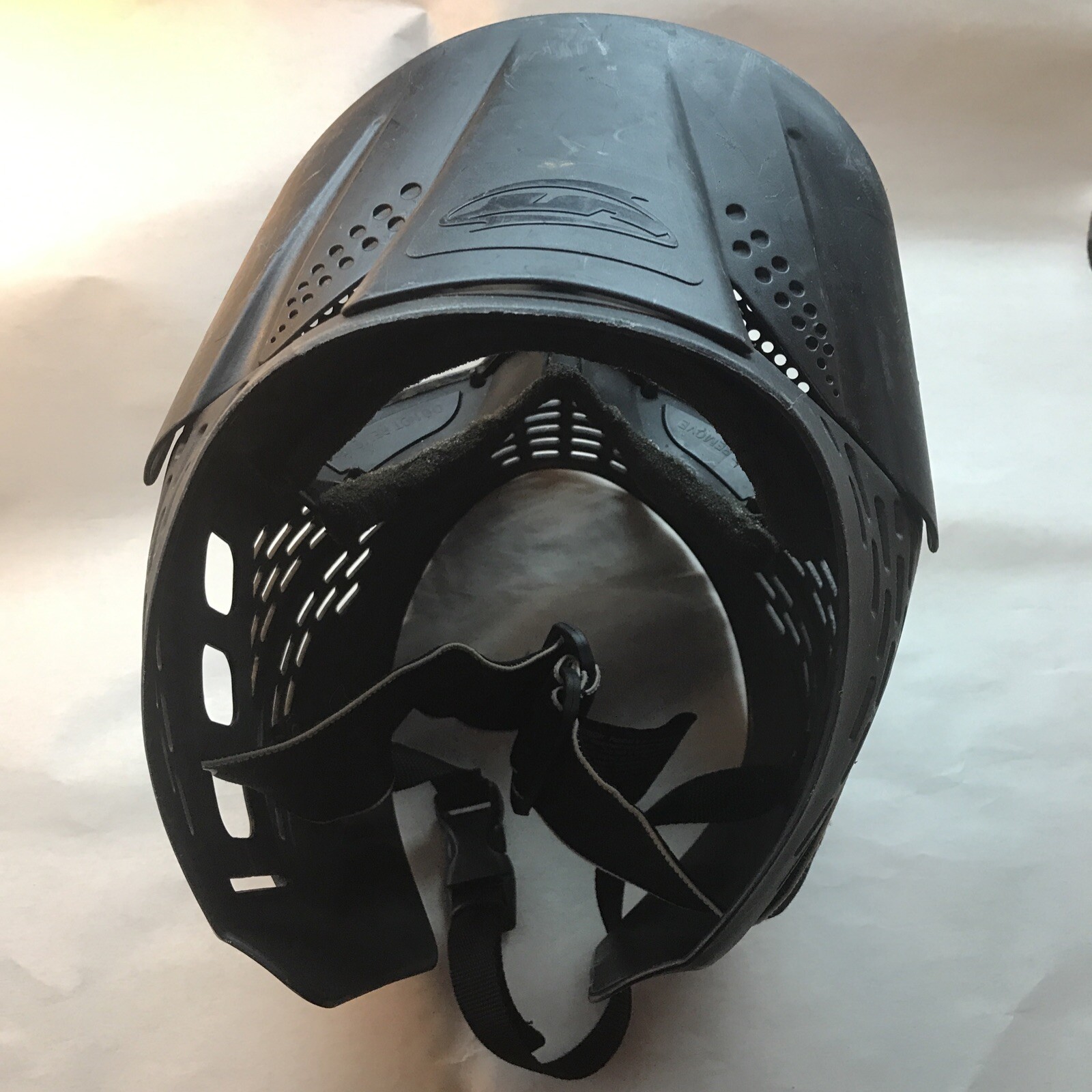 JT Paintball Mask with Visor - BLACK