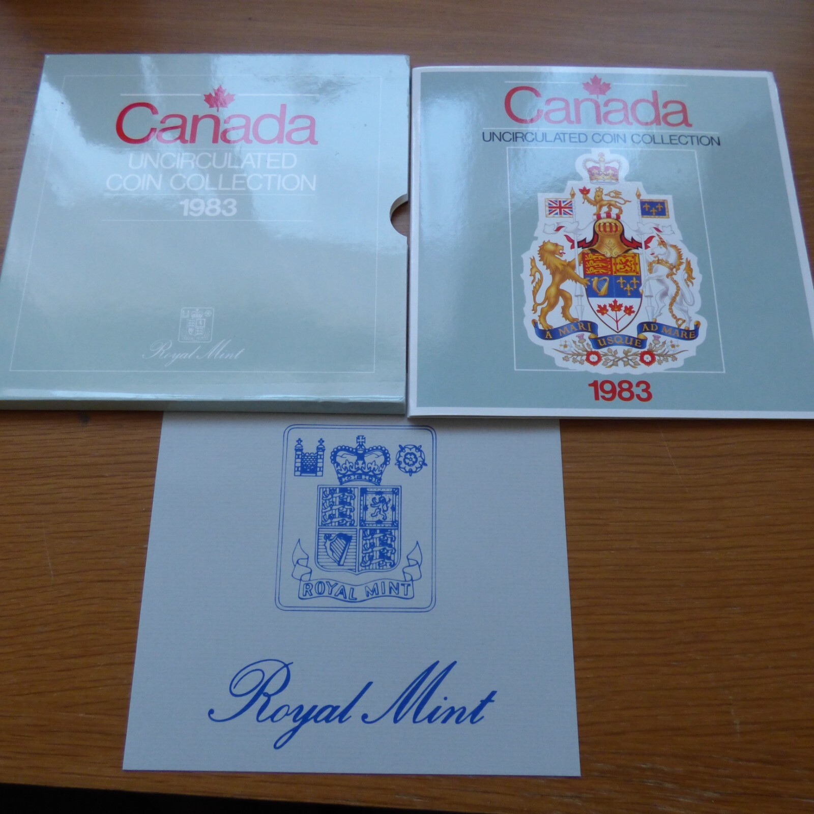 1983 Royal Mint Canada Uncirculated 6 Coin Set Collection with Dollar
