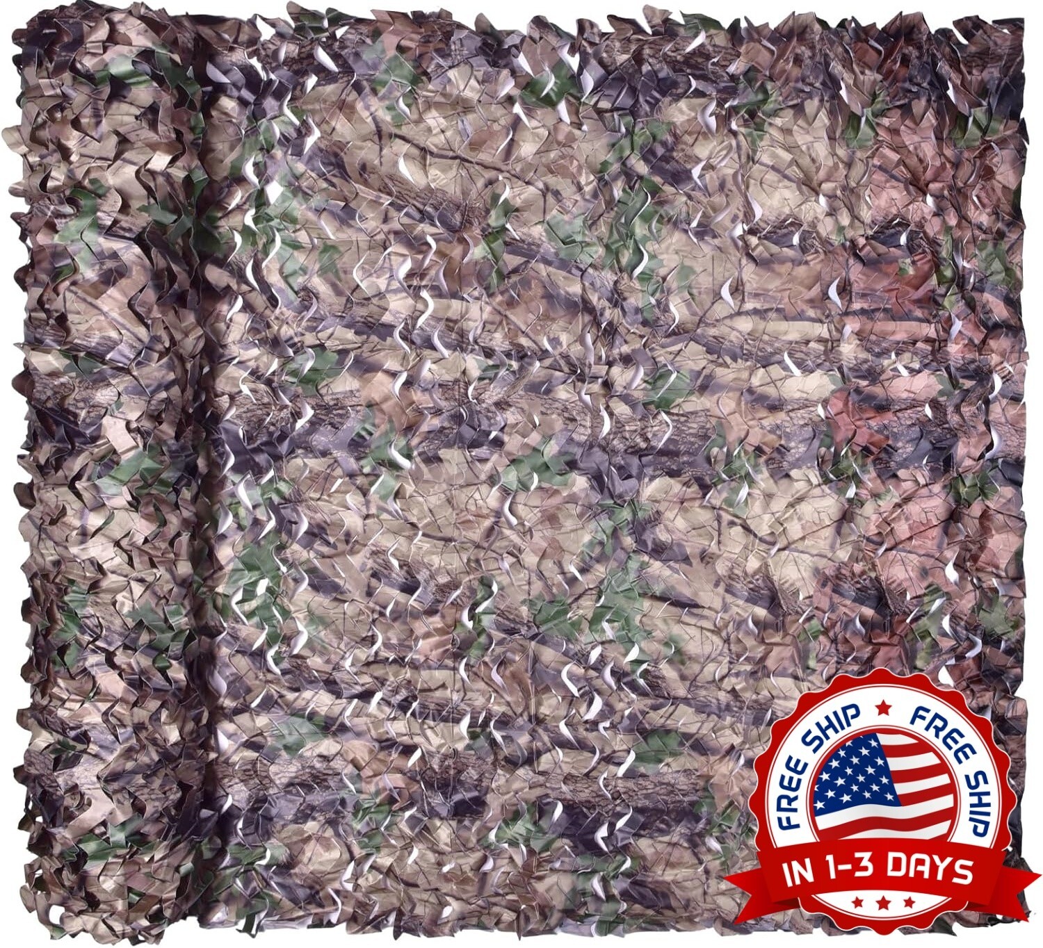 Red Camuflaje Militar Caza Tienda Campaña Jardín Hojas biónicas de camuflaje NEW