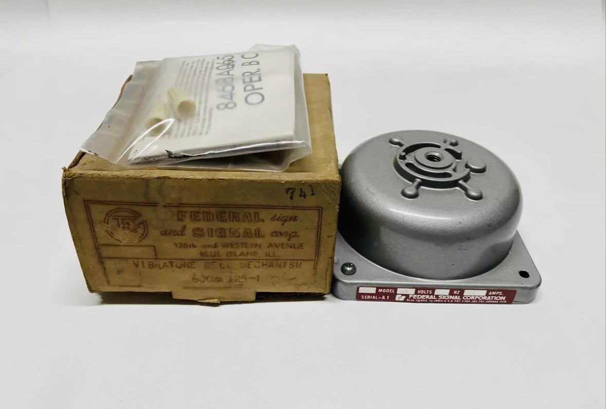 NEW Federal Signal 600-125-1 Vibrating Bell Mechanism