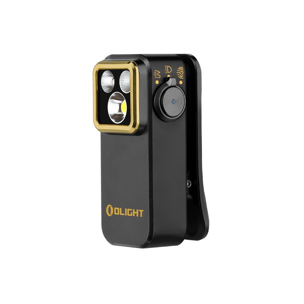 Olight Oclip Pro S Black Multifunctional Clip Flashlight & Oclip Headlamp Strap