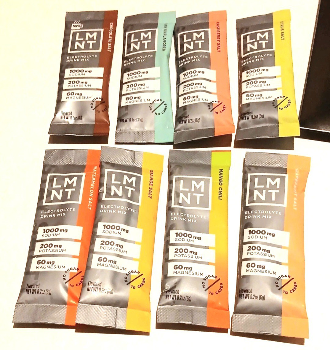 LMNT Electrolyte Drink Mix Sampler Set - 8 Flavor Packets - Zero Sugar