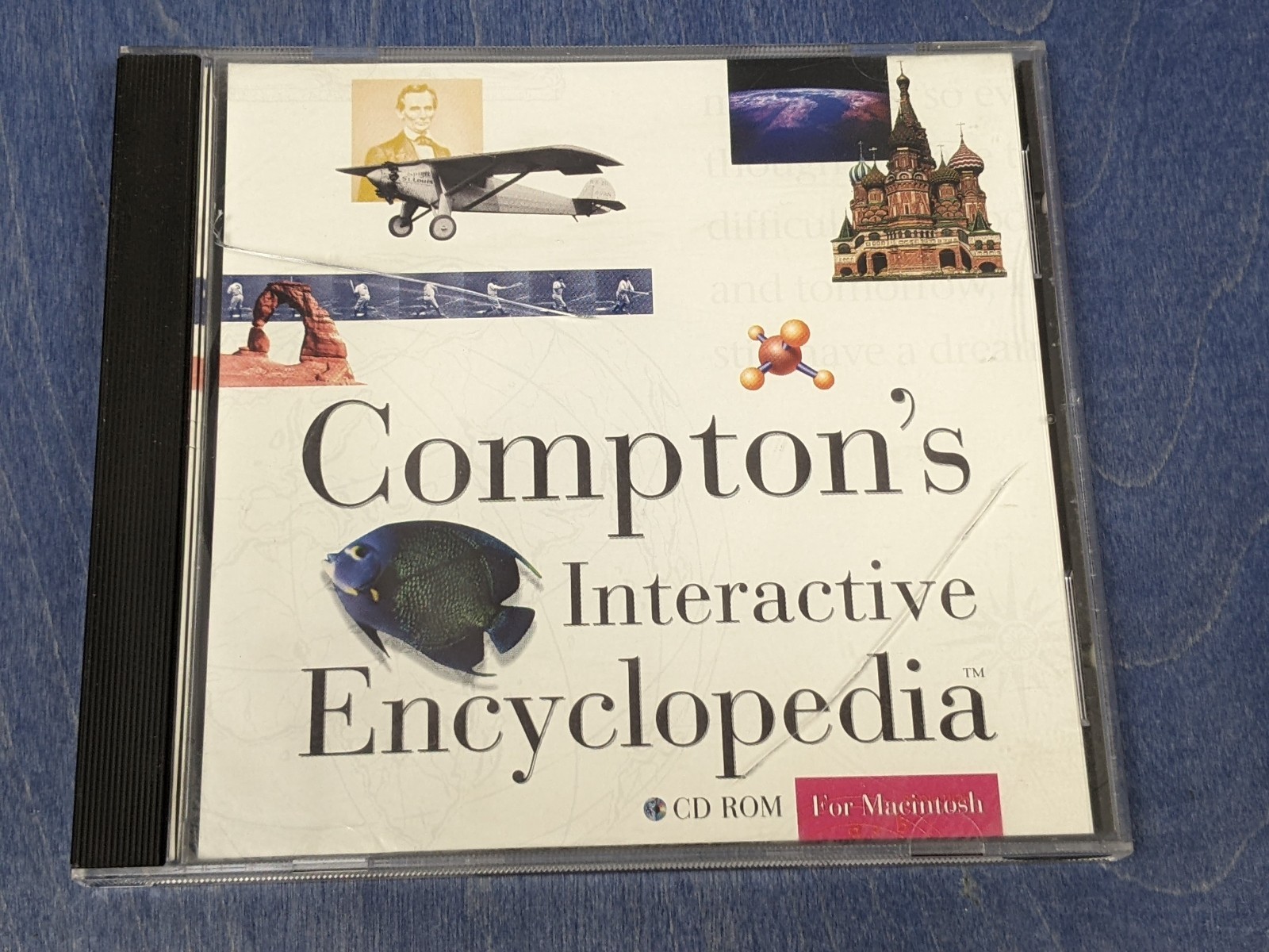 Vintage Mac Comptons Encyclopdeia CDROM 1994 Version 2.02VW w Users Guides