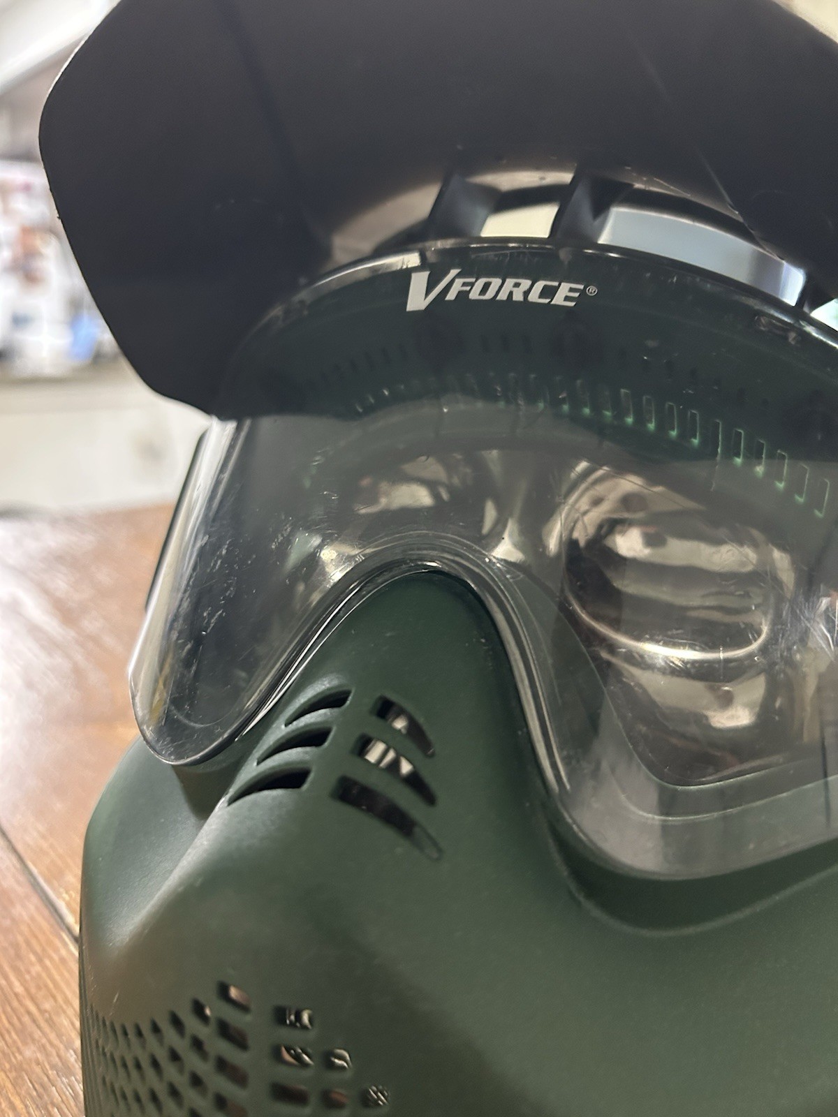 V-Force Paintball Airsoft Mask Visor Goggle - Green/Black