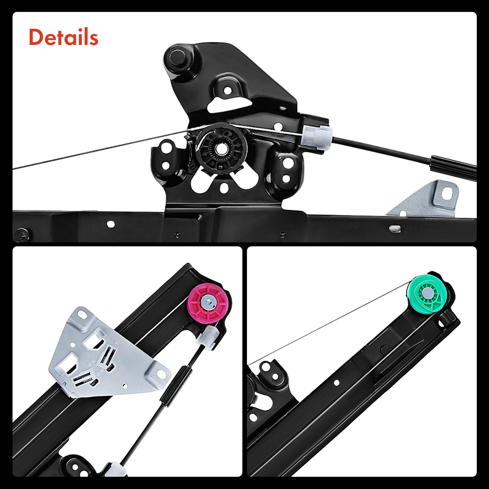 Power Window Regulator for Saab 9-3 2003 2004 2005 2006 2007 Rear Driver Left