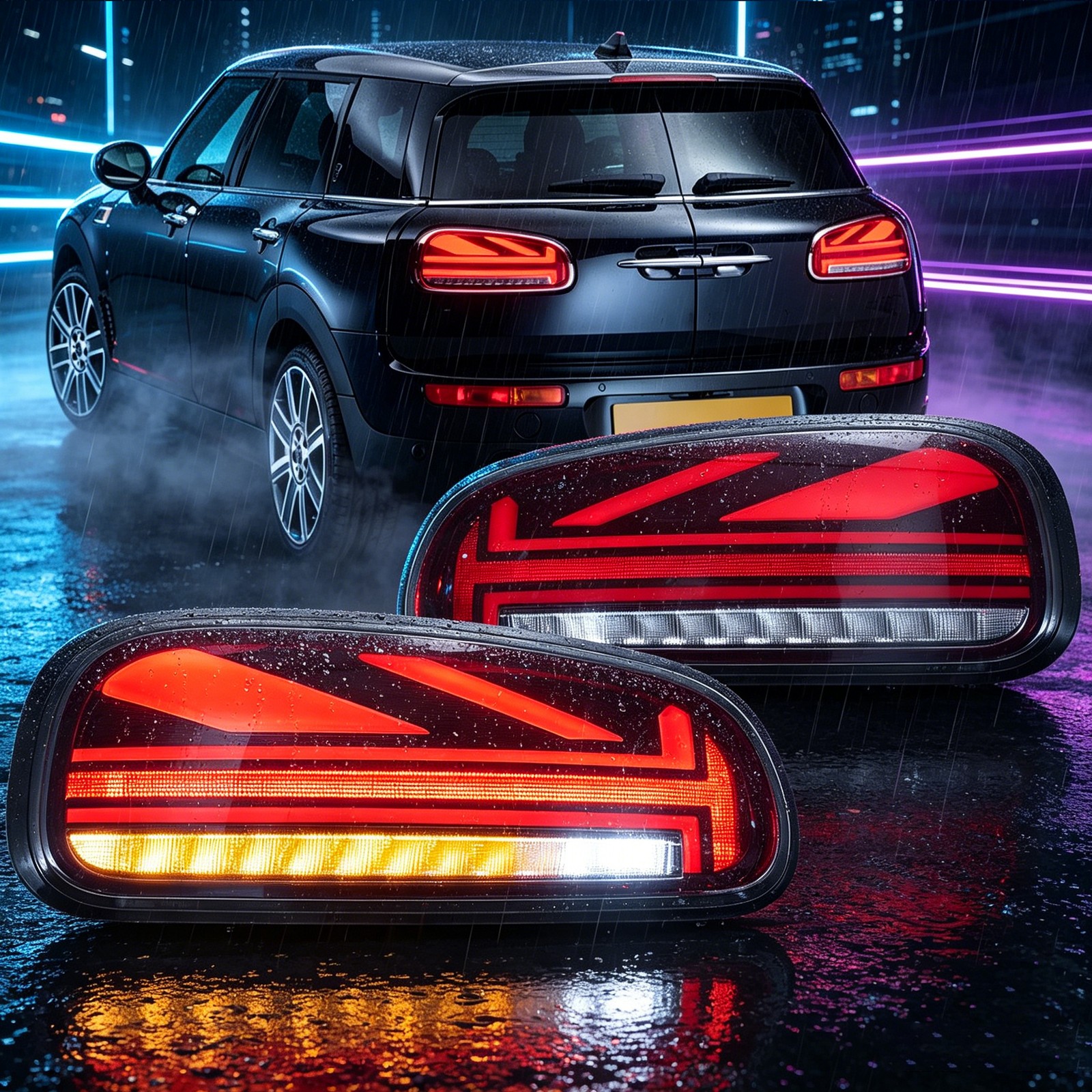 Pair LED Tail Lights For BMW Mini F54 Cooper Clubman 2015-2023 w/Start Animation