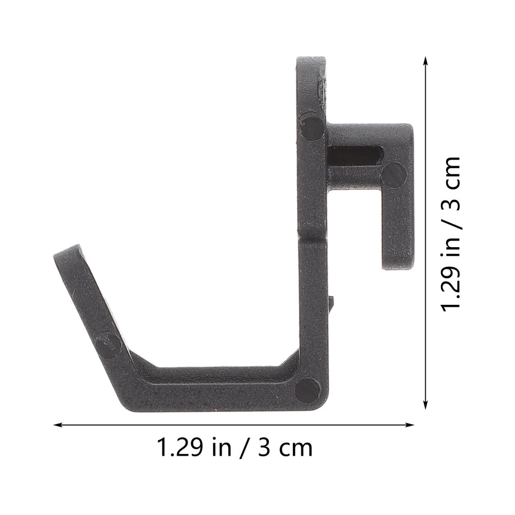 20Pcs Reusable Plastic J Shape Pegboard Hooks Display Hooks for Workshop