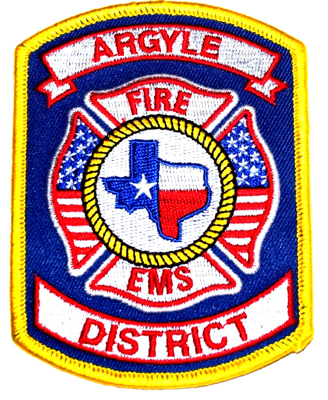 ARGYLE DISTRICT – FIRE EMS - TEXAS TX Fire Patch EMS Rescue Public Safety