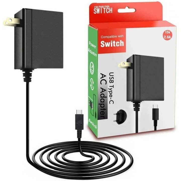 AC Adapter Power Supply for Nintendo Switch Wall & Travel Charger Plug Cord US