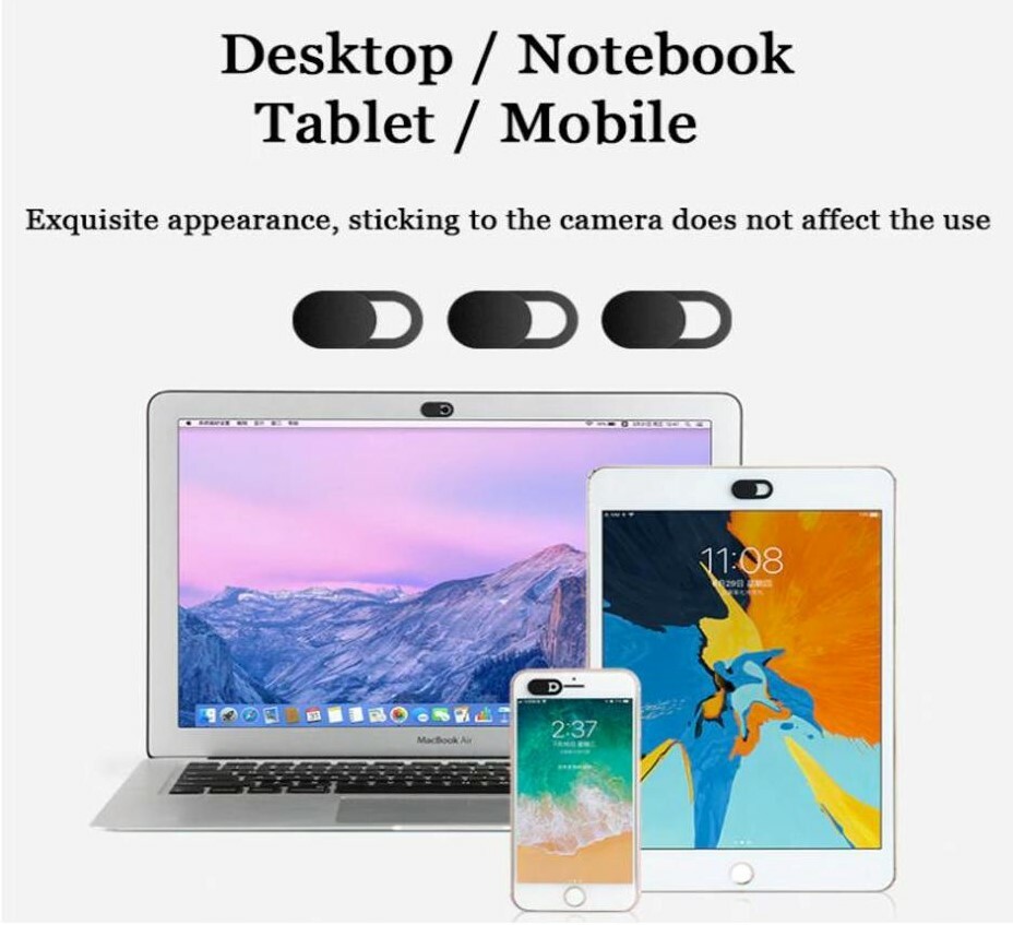 Webcam Cover Slider Camera Shield Protector Laptop iPad iPhone Samsung Privacy