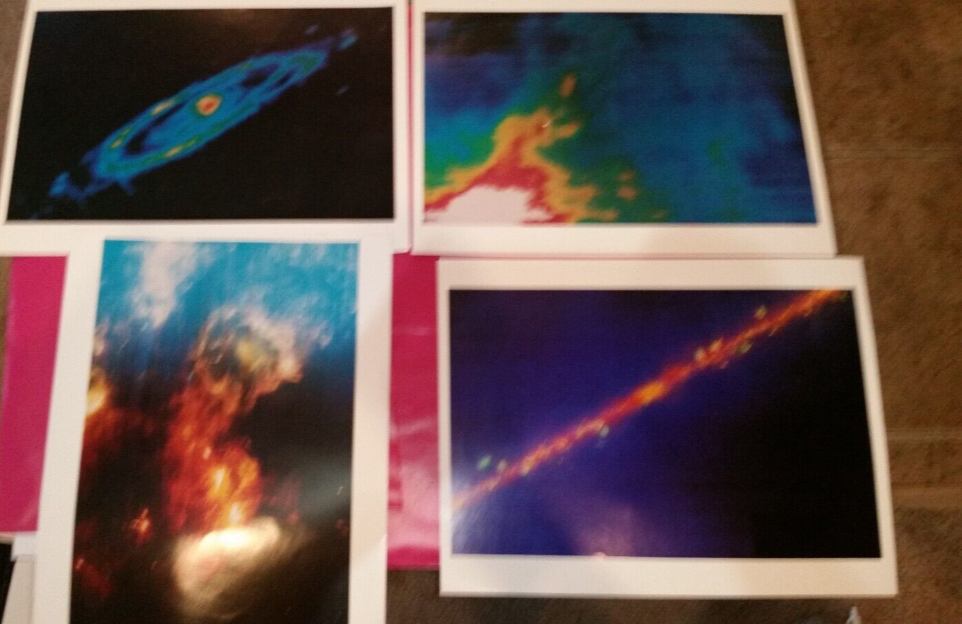NASA  COLOR PHOTO LOT of 4 PHOTOS MILKY WAY, PROTOSTAR, ORION, ANDROMEDA w/desc.
