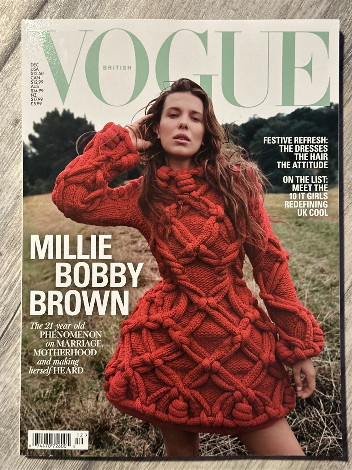 British Vogue UK Magazine December 2025 MILLIE BOBBY BROWN