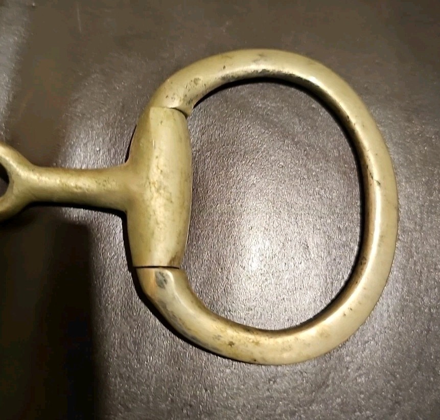 Dr. Bristol Used Egg Butt Snaffle. 4 3/4" Mouth English Bit
