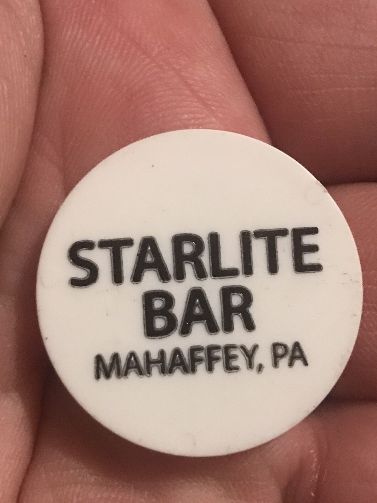 Plastic Trade Token - Starlite Bar  - Mahaffey, Pennsylvania