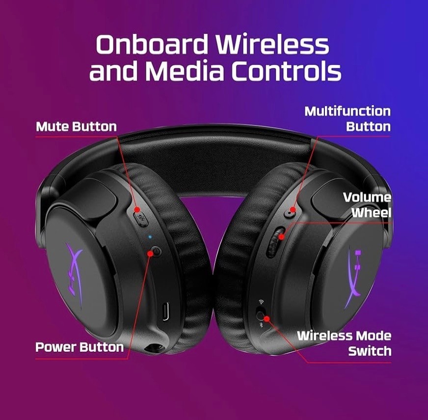 HyperX Cloud Flight 2 – Wireless Gaming Headset, Customizable RGB NEW SEALED