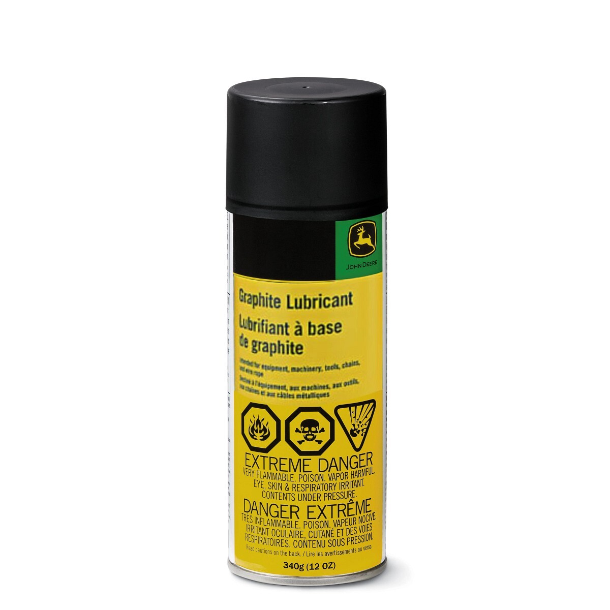 Case of 6 John Deere OEM John Deere Graphite Lubricant Aerosol Can 12oz- TY25797