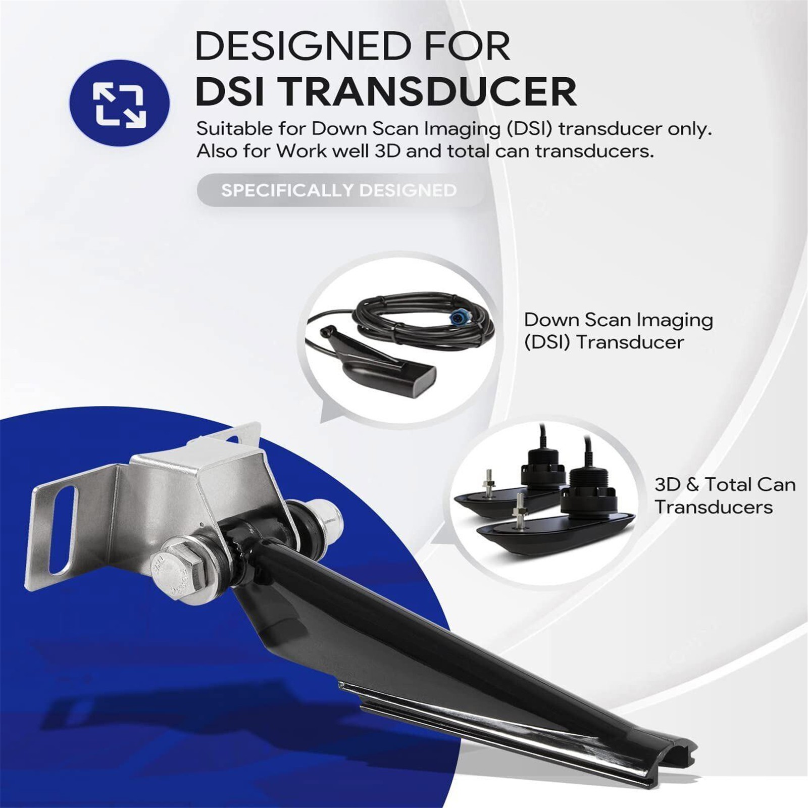 Sensor Mounting Bracket Compatible with DSI Skimmer Transom 000-10262-001