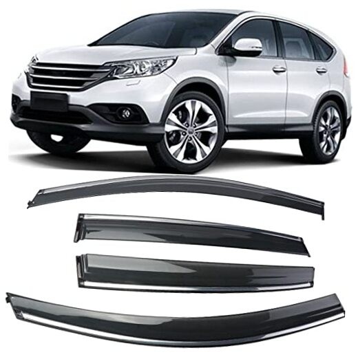 Rain Guards Suitable for CRV 2012-2016, Window Visor, Dark Smoke Accessories,