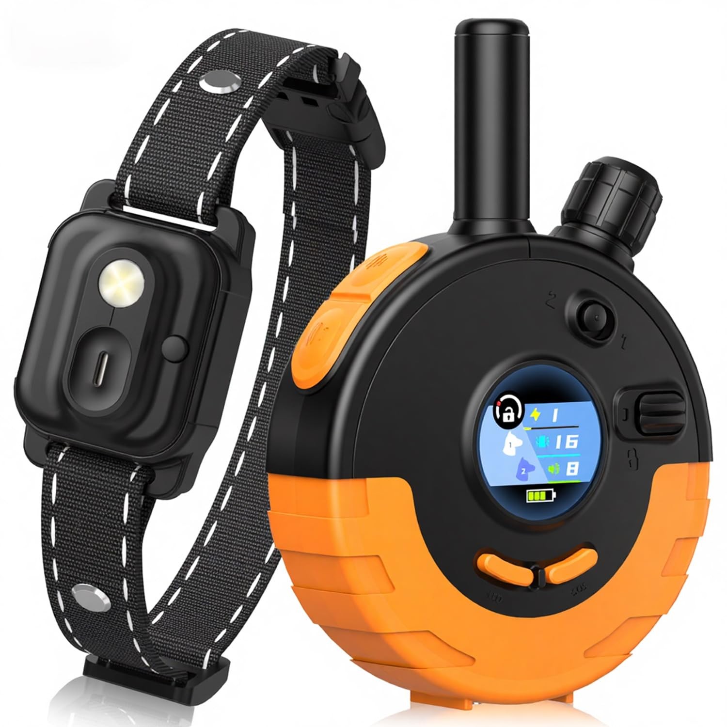 RPZ Dog Shock Collar with Remote Control, Dog Training Collar, E Vibration Co...
