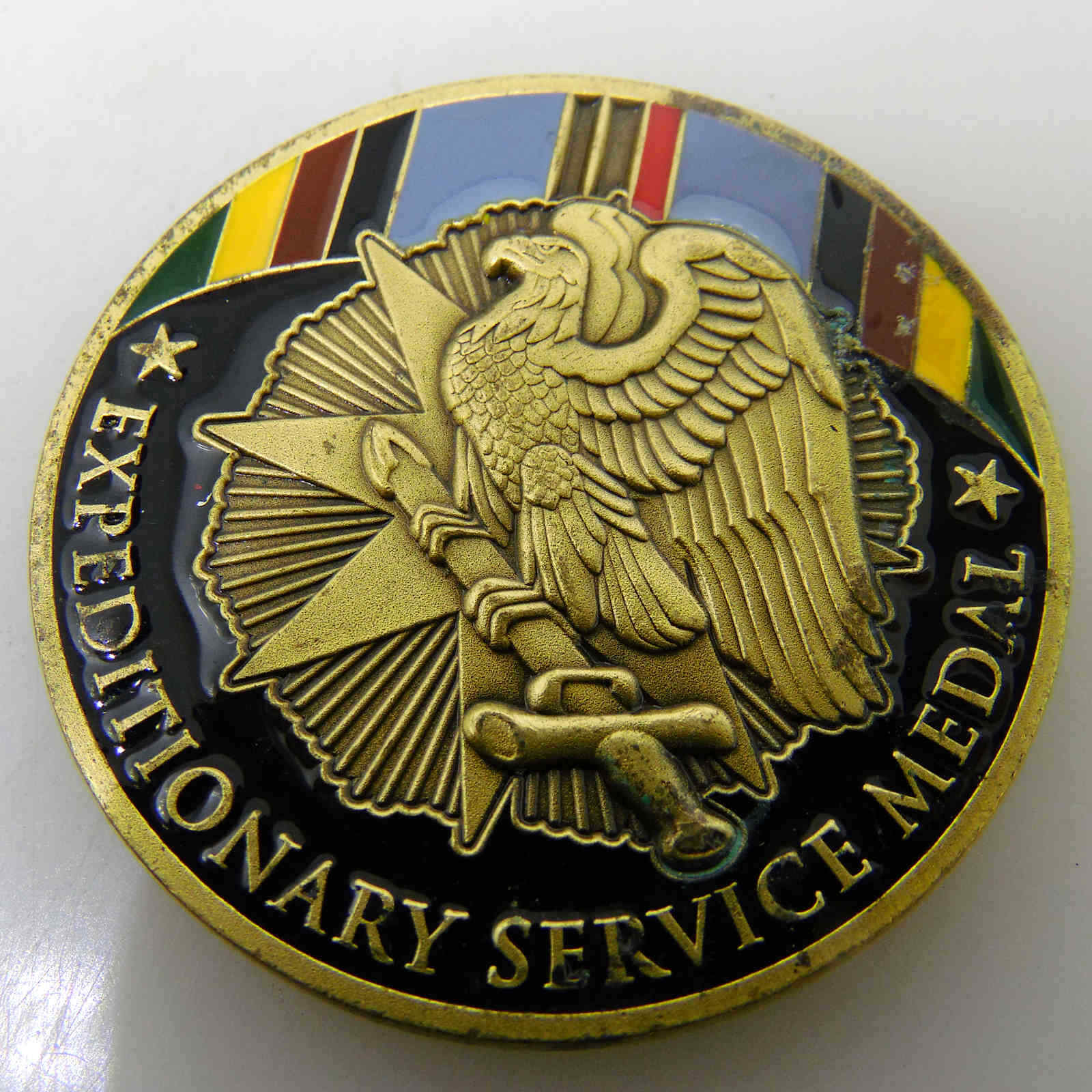 EXPEDITIONARY SERVICE MEDAL CHALLENGE COIN