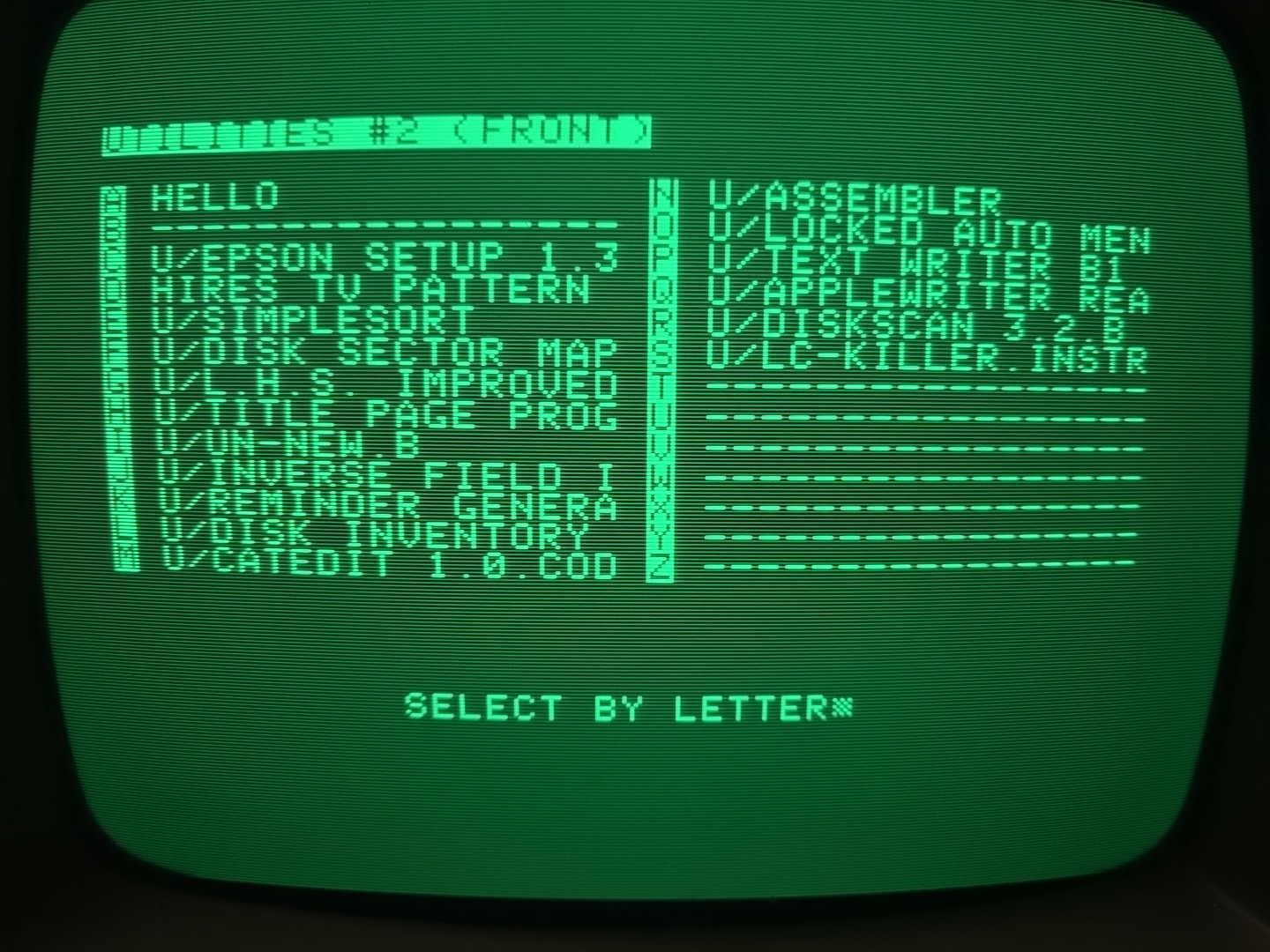 Apple II collection of system and disk utilities including DiskZAP