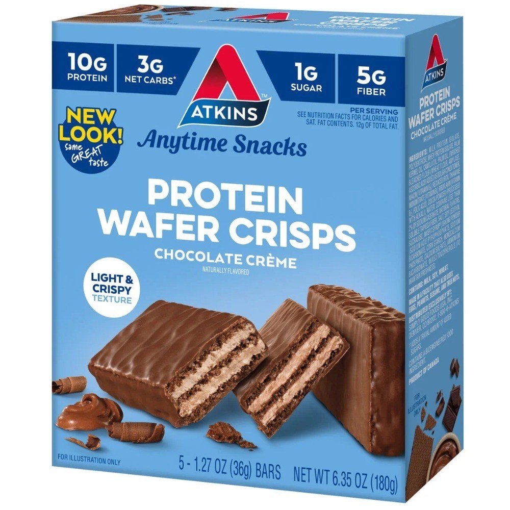 Chocolate Creme Wafers High Protein Low Carb Snack Keto Friendly Treat 5 Count 2