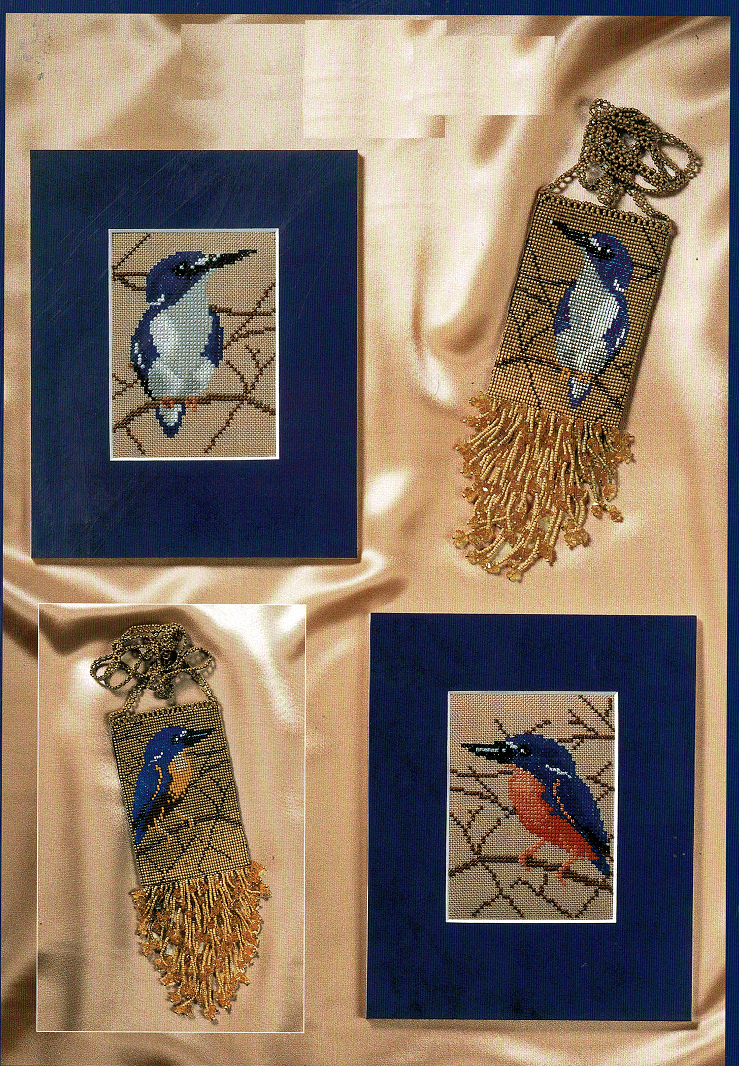 KINGFISHERS CROSS STITCH PATTERN ONLY XO WS