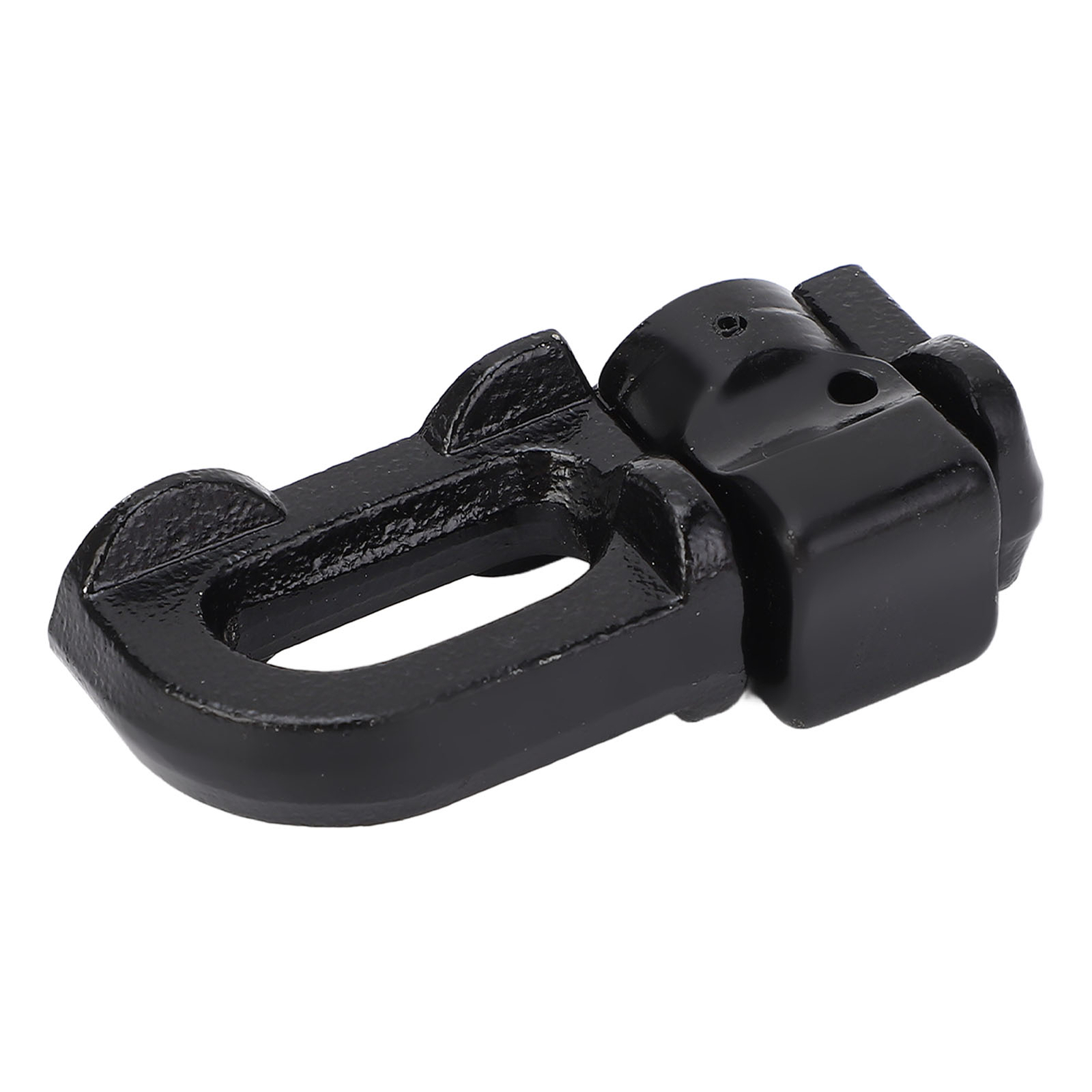 Black 4Pcs L Track Double Stud Tie Down Fitting Carbon Steel L Track Rail Double