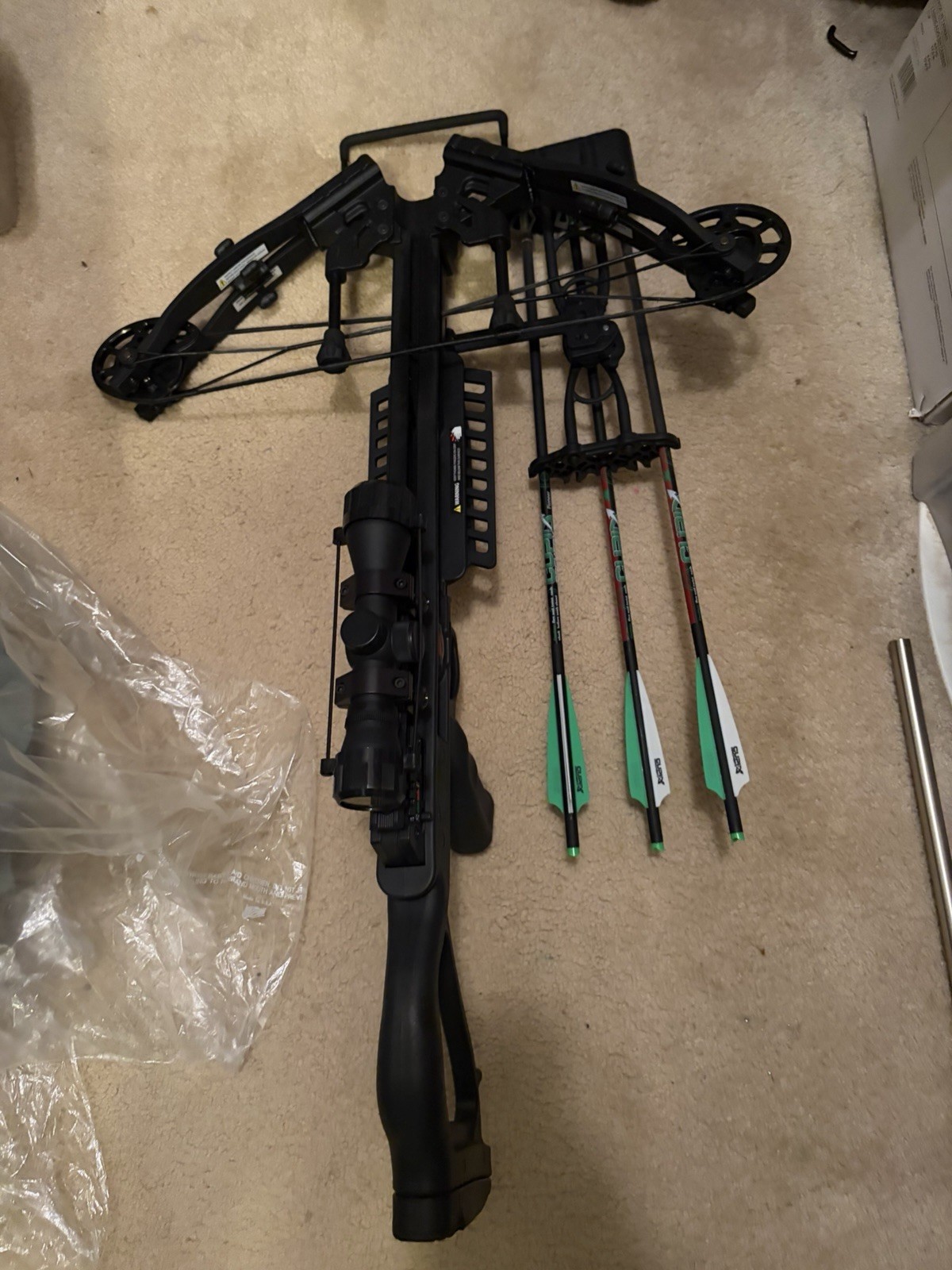 Killer Instinct Crossbow And Arrows With Broad Head