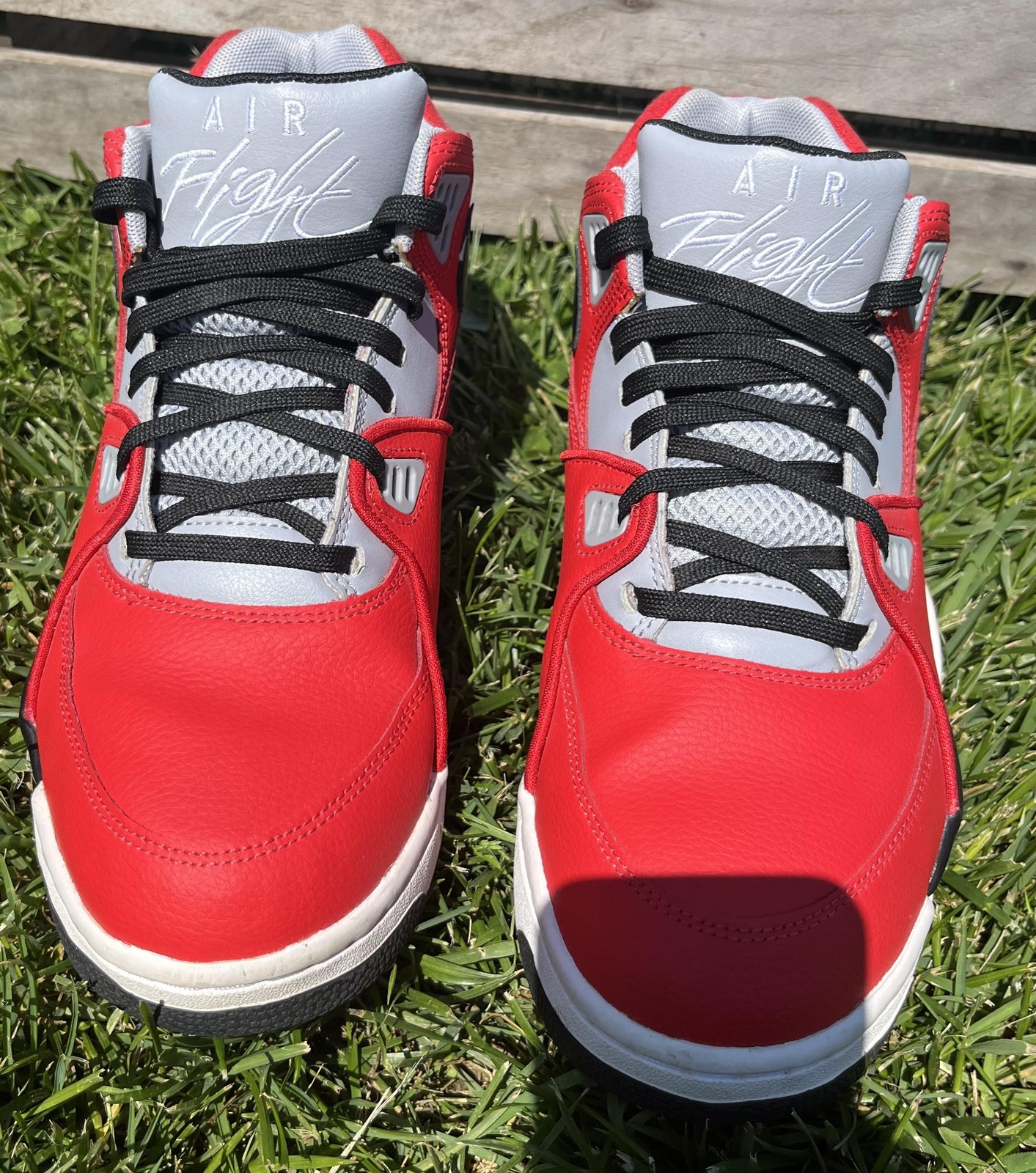 Nike Air Flight 89 Shoes Mens Size 9 Red Black Basketball Sneakers CN5668-600