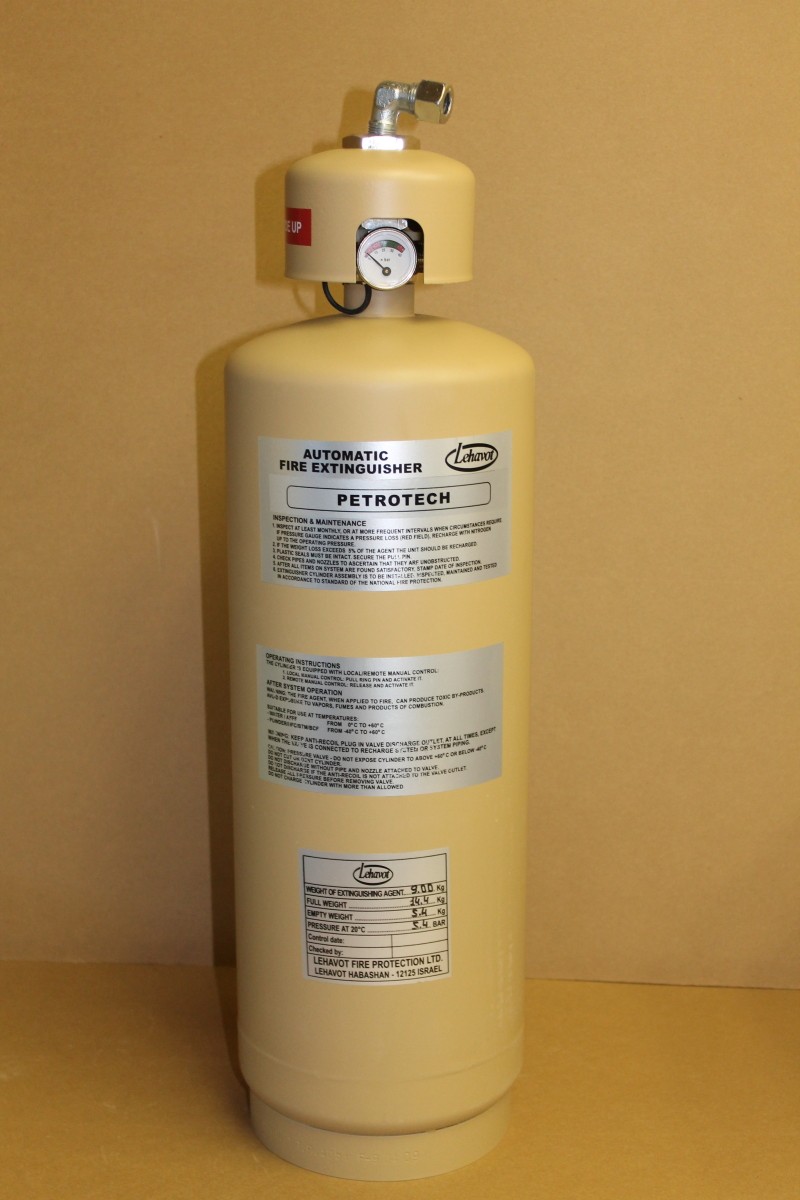 Fire extinguisher canister, suppression system, Petrotech or AFFF/HFC/BTM  Leha