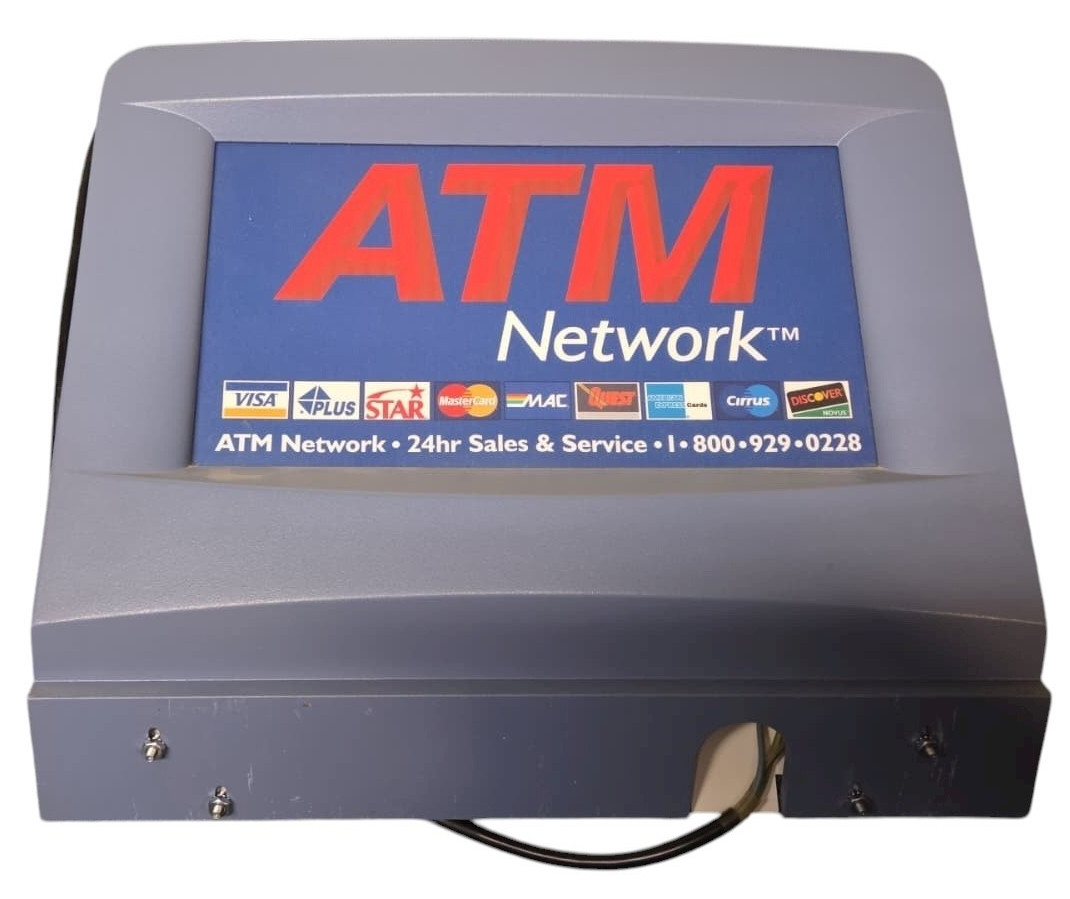 ATM Topper Sign Automated Teller Machine Sign Light Cord VISA Mastercard Plus
