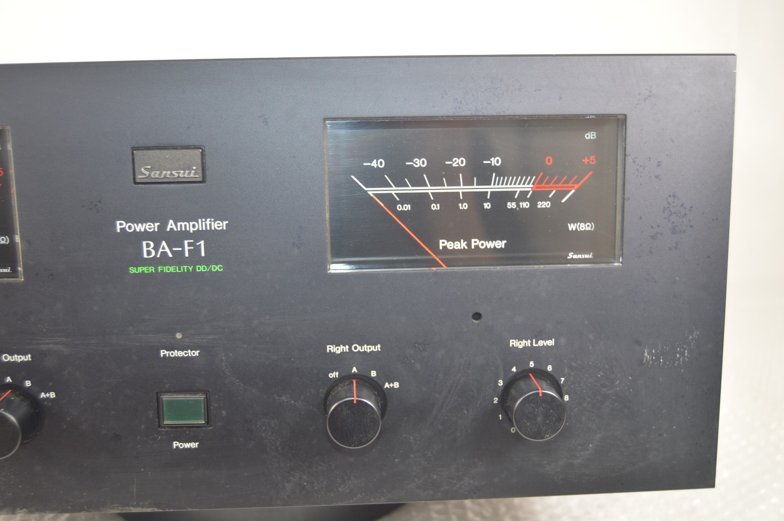 SANSUI BA-F1 Stereo Power Amplifier AC100V Good Condition Working