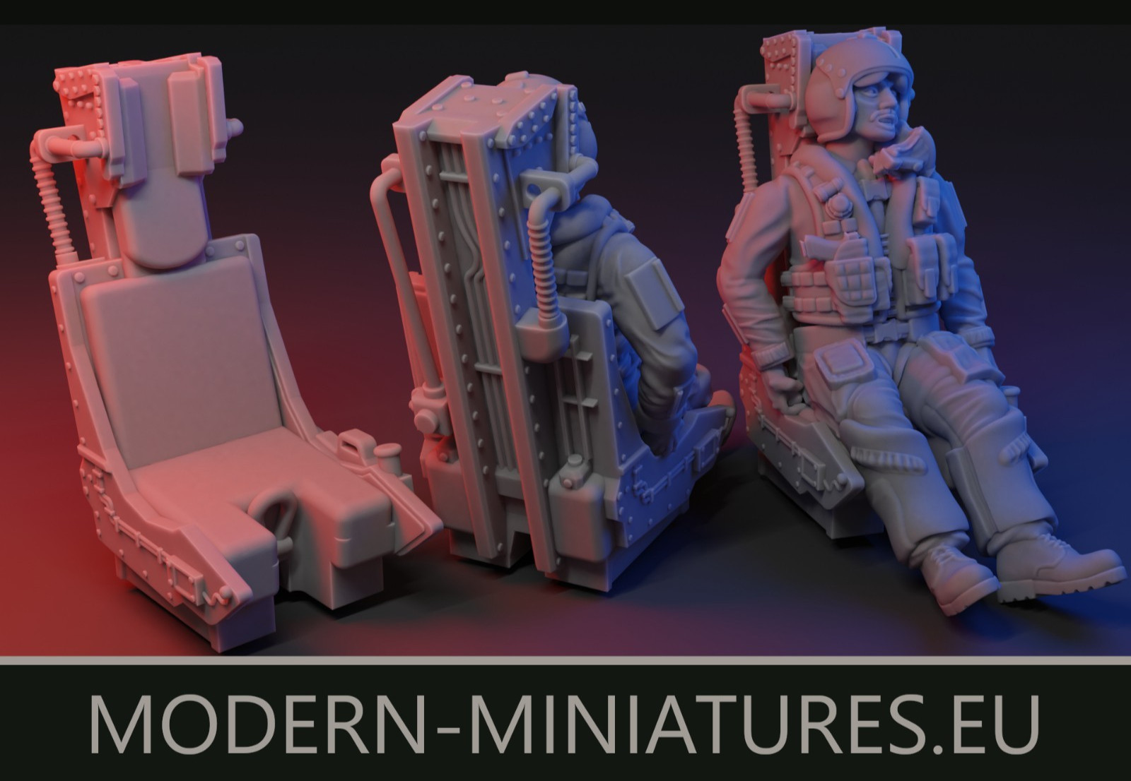 Modern Miniatures Downed Pilot in Ejection Seat Objective Spectre Ops Zona Alfa
