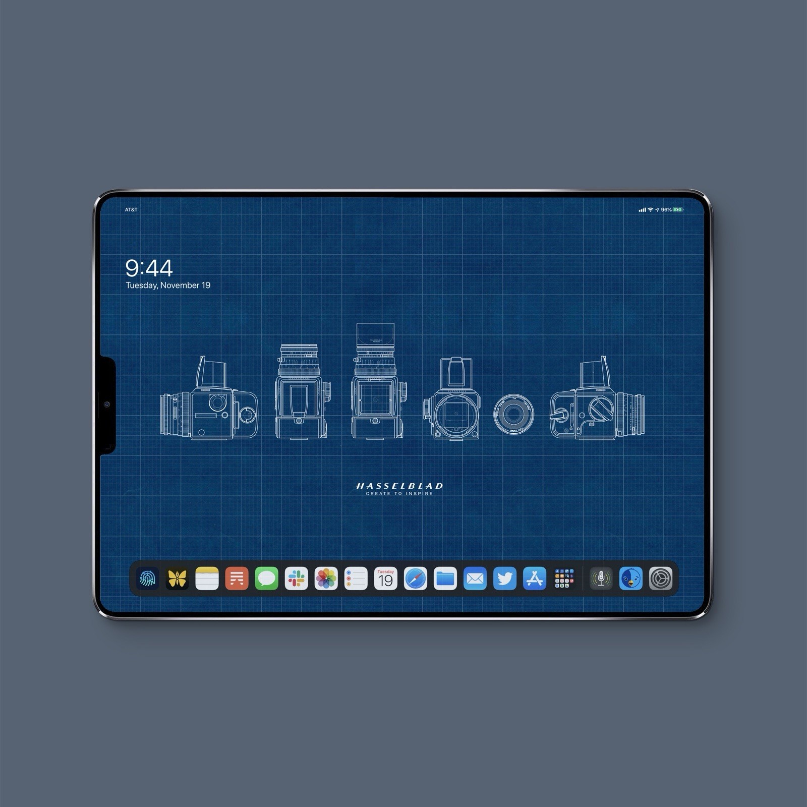 Hasselblad Film Camera - 4 Blueprint Design Wallpaper for Mobile Smartphone iPad
