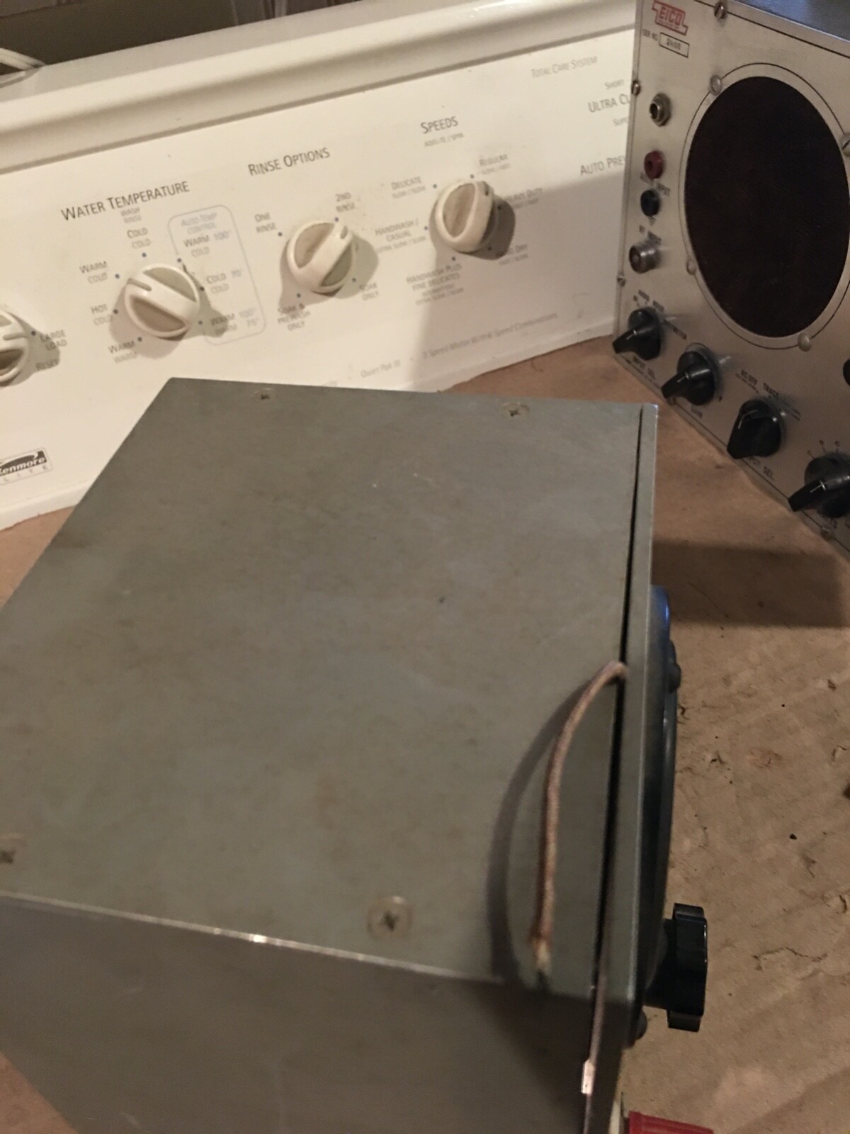 SIMPSON AC MILLI VOLTMETER in metal case , used