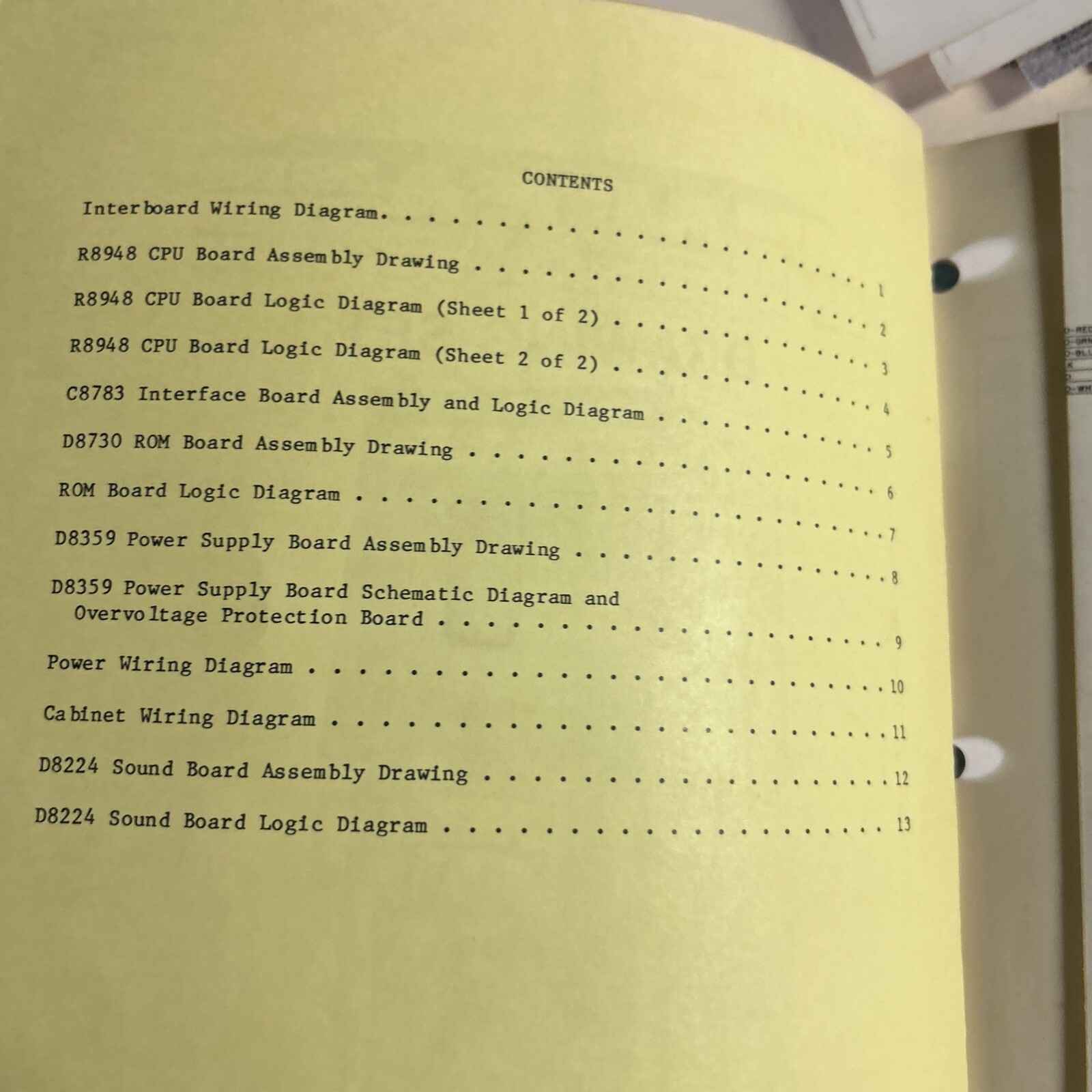 original Damaged Williams Stargate Schematics Only Arcade Video game manual