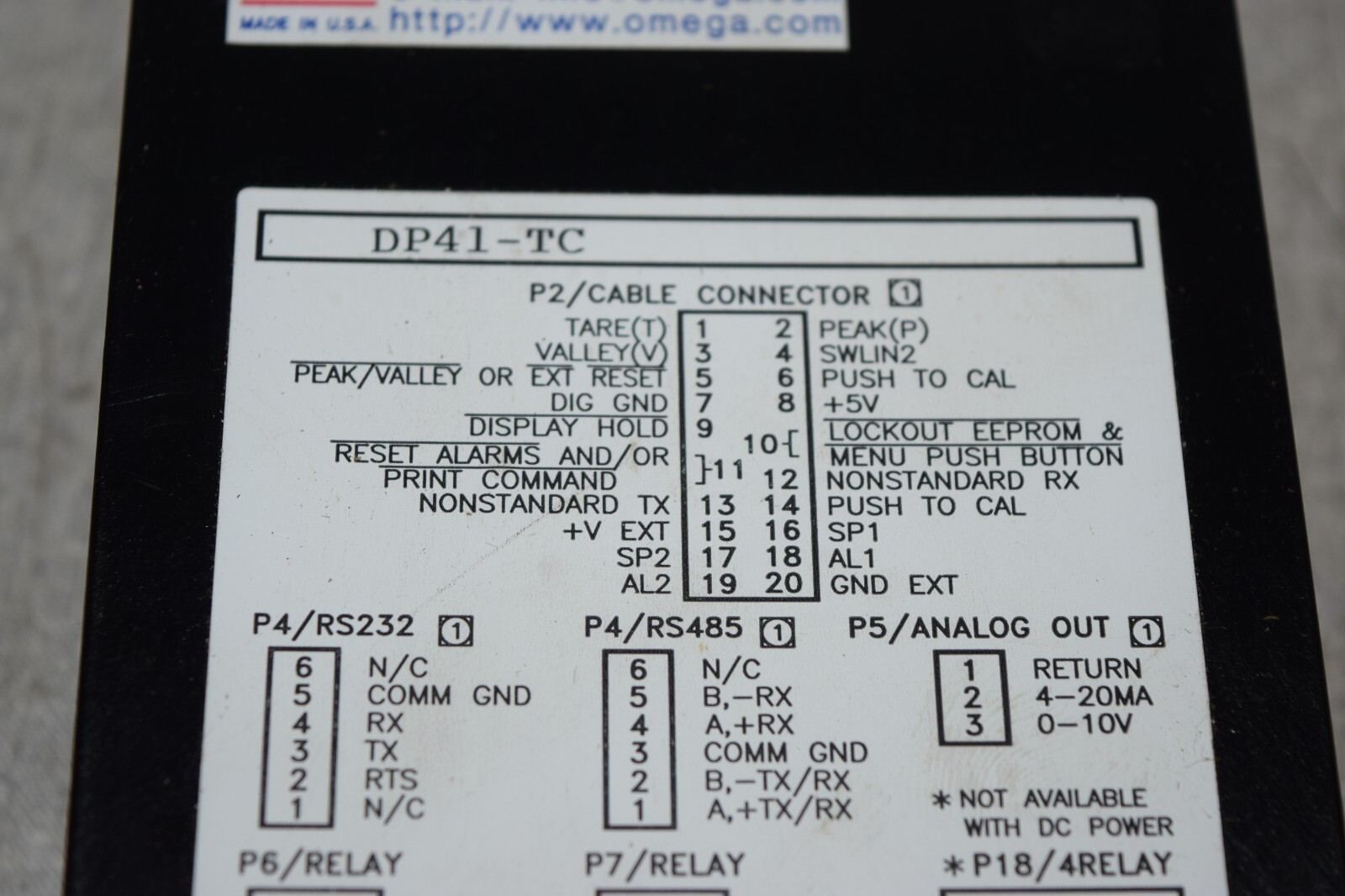 Omega DP41-TC Panel Meter