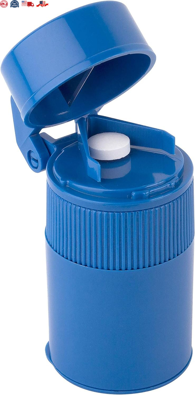 3 Compartment Pill Crusher Cutter and Grinder Stainless Steel Blade Removable