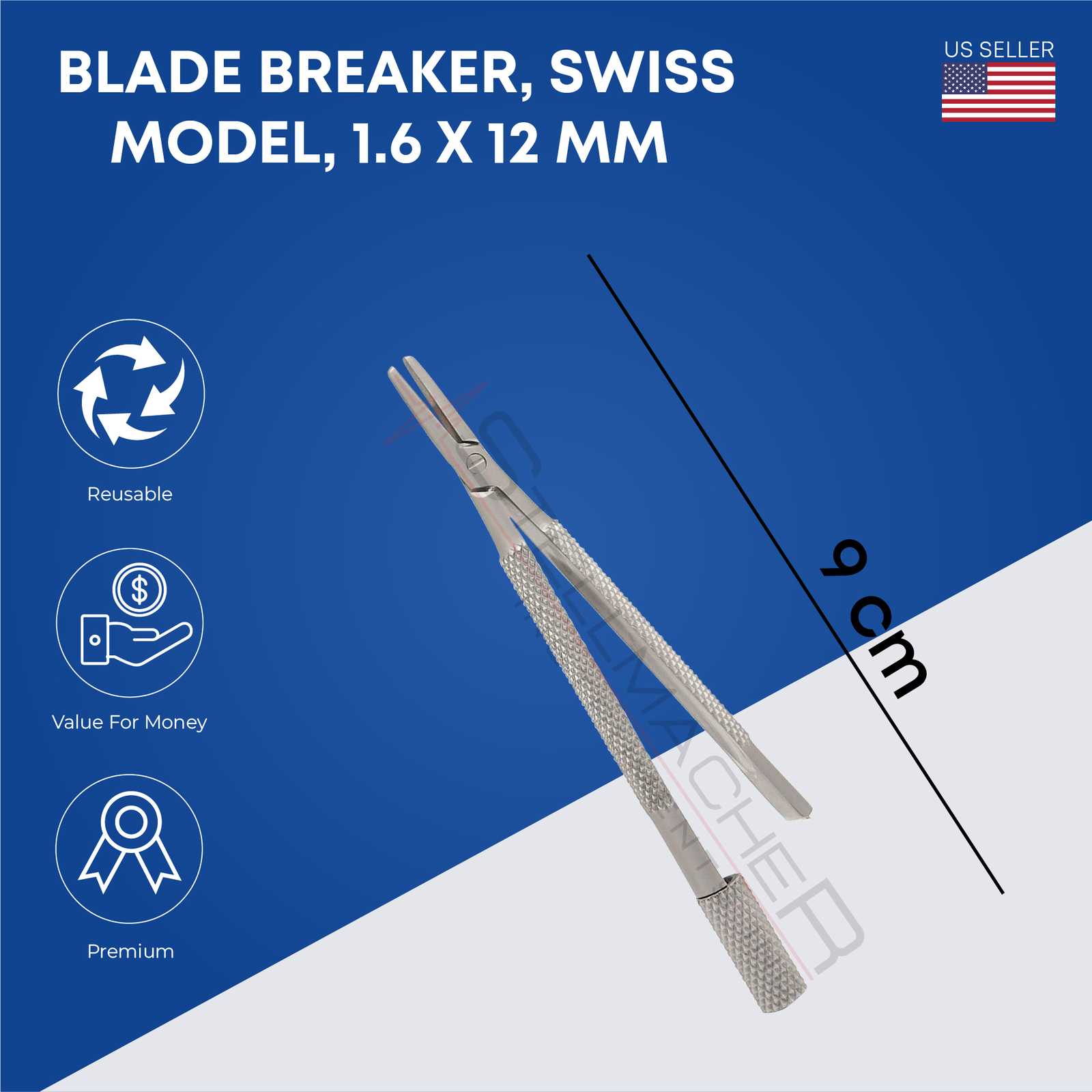 Blade Breaker and Holder Ophthalmic Stainless Steel Surgical Instrument