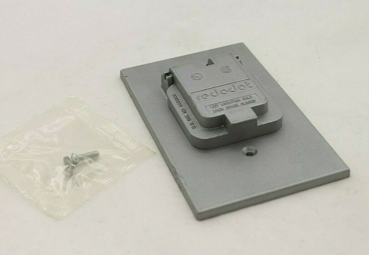 Boxed Red Dot CCSV Dry-Tite Cover for Single Hole Receptacle (Lot of 3)