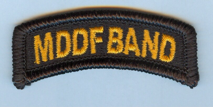 MARYLAND DEFENSE FORCE (MDDF) BAND SHOULDER TAB SET - 2 DIFFERENT