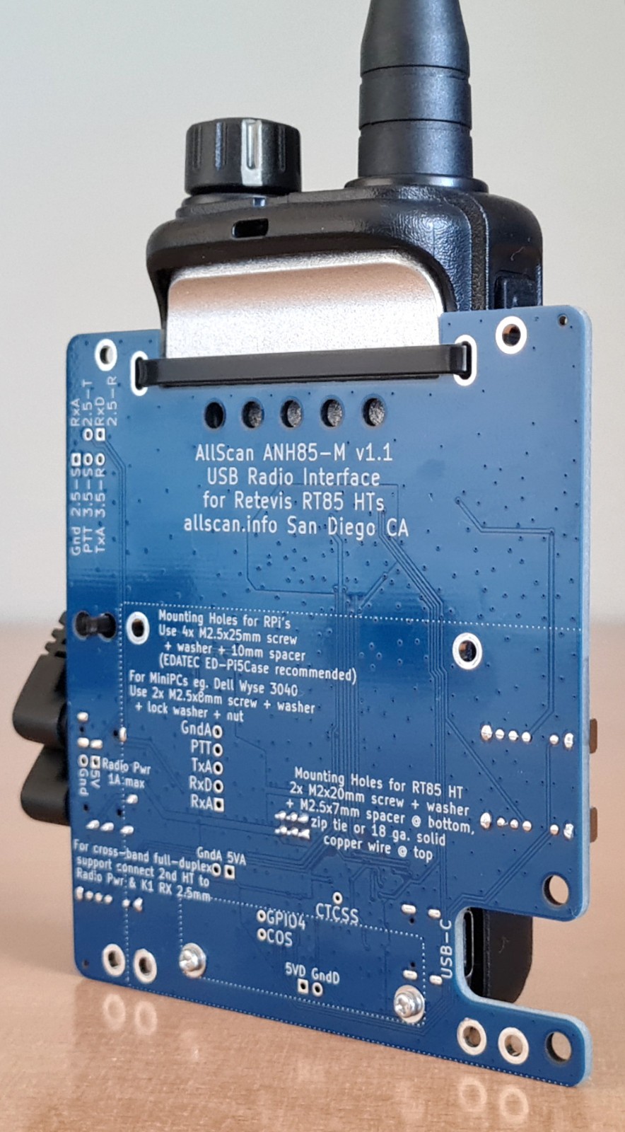 AllScan ANH85-RT85 AllStar Node Radio Module - 100% USB-Powered - ASL EchoLink