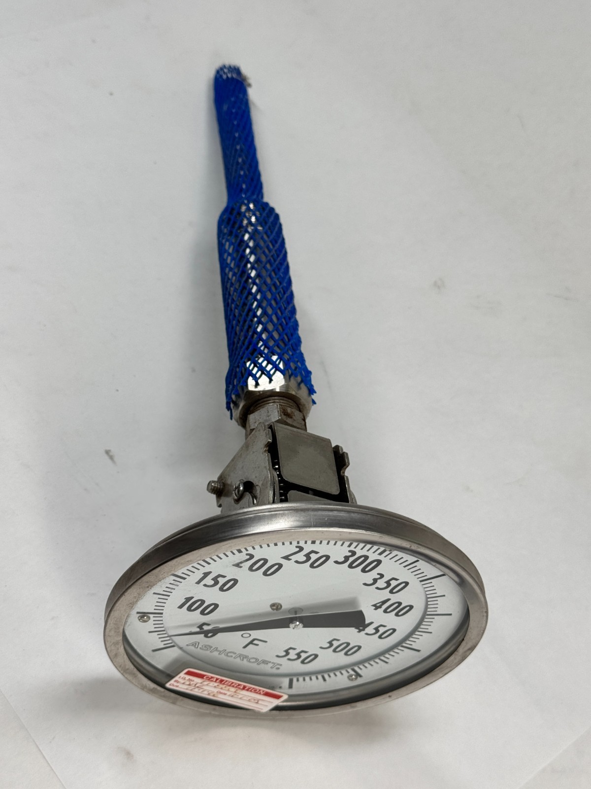 ASHCROFT Adjustable Angle Thermometer, 0-550F, 5" Face, 4-1/2" Stem, 3/4" NPT