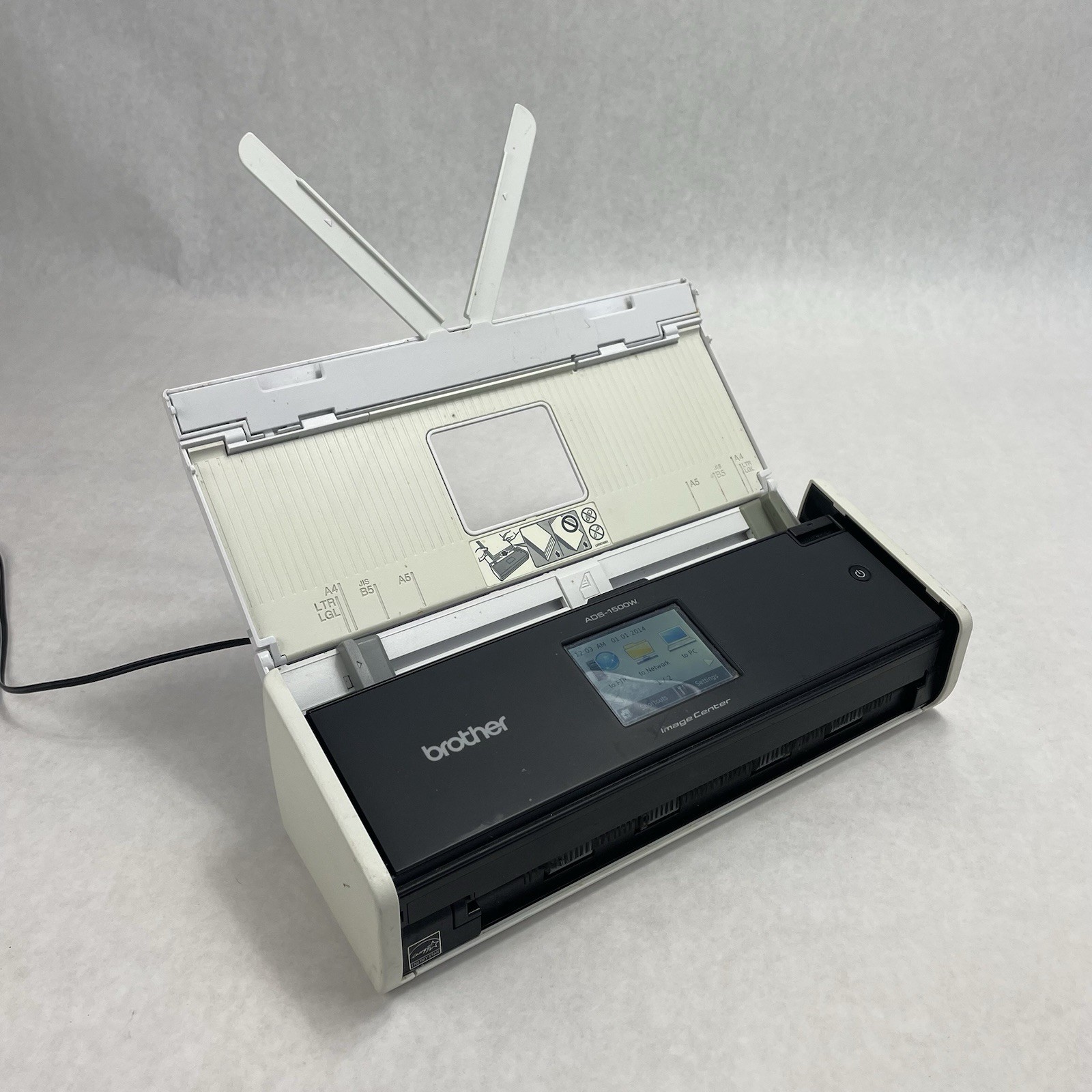Brother ImageCenter ADS-1500W Document Scanner Tested No Power Cord
