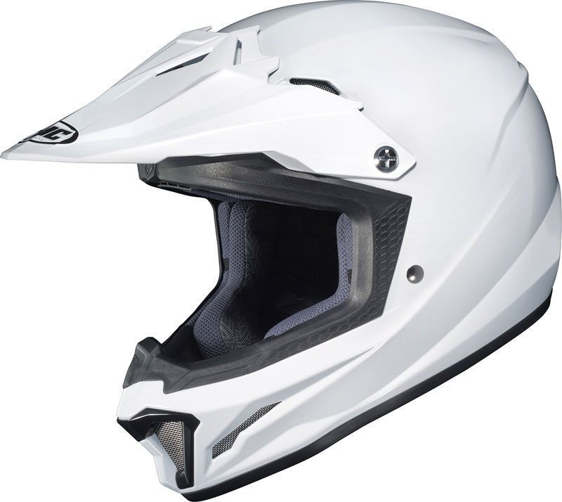HJC  CL-XYII WHITE YOUTH HELMET ATV GO CART DIRT BIKE BLUE SMALL MEDIUM LARGE