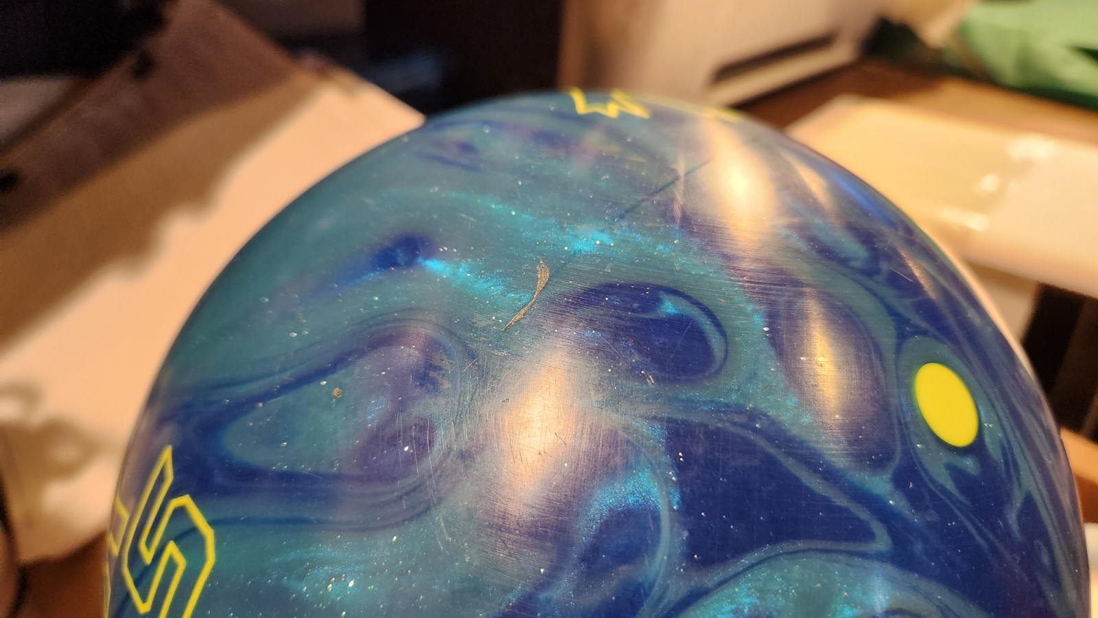 Radical Mass Bias Bowling Ball 15 lbs Preowned Span 4 3/4 Inches