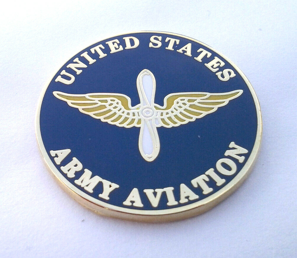 UNITED STATES ARMY AVIATION (1" Rd) US ARMY Military Hat Pin P15634 EE